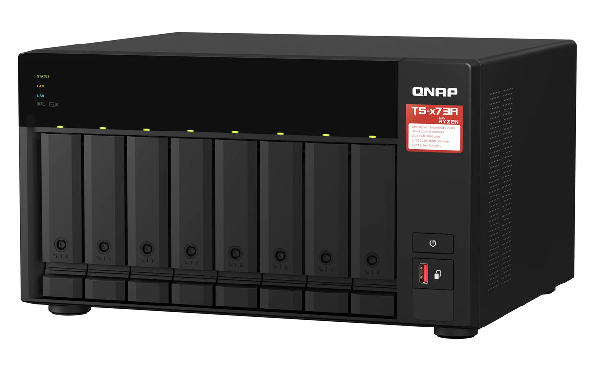 QNAP Systems TS-873A-8G 8 Bay 2.2GHZ 4C/8T EXT