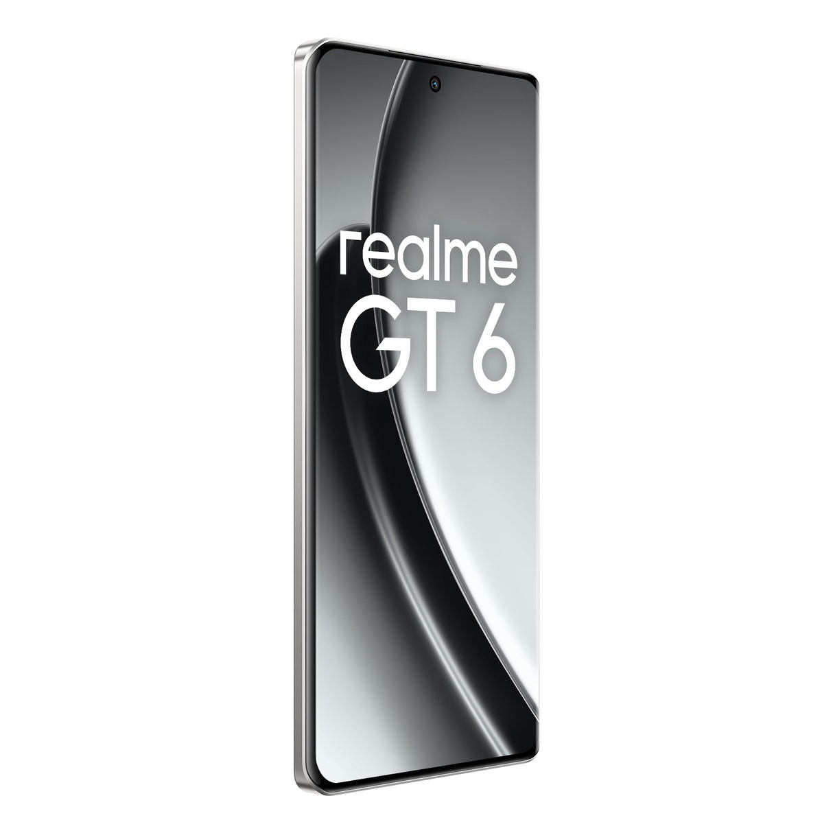 realme GT 6 5G Teléfono Móvil 16+512 GB,Procesador Snapdragon® 8s de 3.ªgeneración,Pantalla ultrabrillante de 6000 nits,Cámara Sony LYT-808 con OIS,Carga SUPERVOOC de 120 W,Plata, sin Adaptador