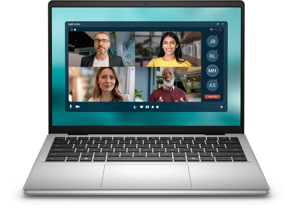 DELL 14 PC portátil DC14250 Intel Core 5 120U, 14" 2K IPS 300 nits antirreflejo, Intel Graphics, 16GB RAM DDR5, 512GB SSD, Windows 11 Home, Teclado retroiluminado AZERTY - Plata