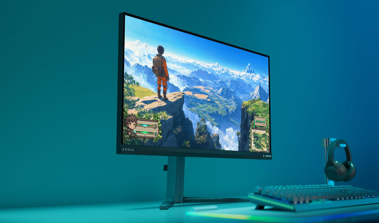 Philips Evnia 27M2N3800A - Monitor para Juegos Ultra HD de 27 Pulgadas, 160 Hz, 0,5 ms MPRT, HDR400, compatibilidad con G-Sync (2 HDMI 2.1, 1 DisplayPort 1.4, concentrador USB), Color Negro y Gris