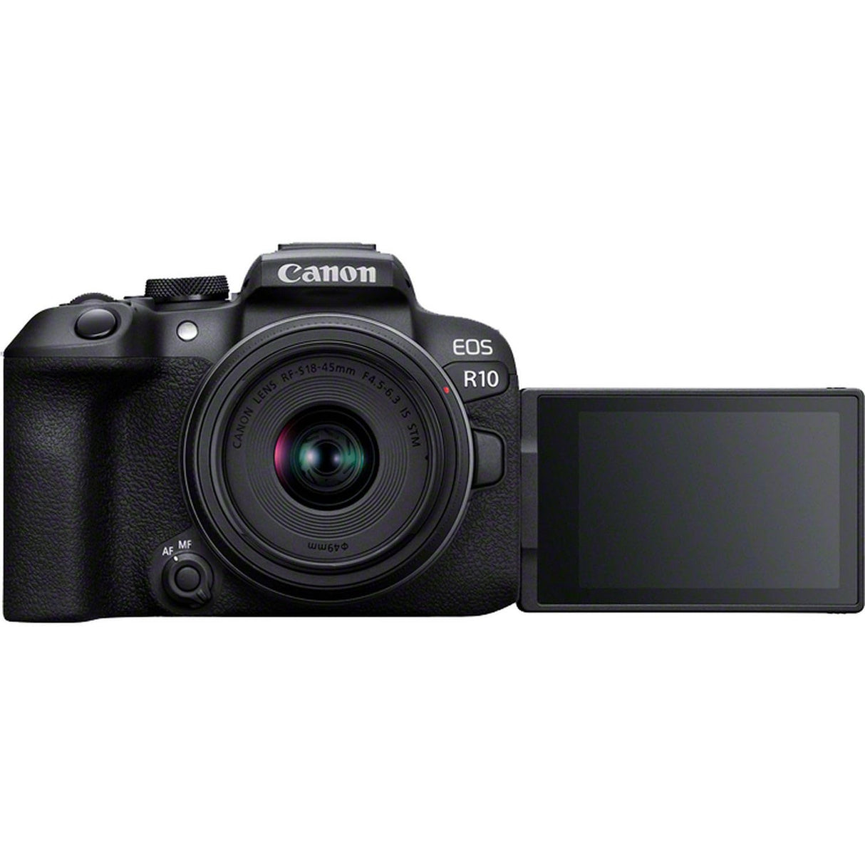 CANON EOS R10 Cámara Mirrorless + Objetivo RF-S 18-150 mm F4.5-6.3 IS STM, Cámara Evil APS-C (24,2 MP) -4 EV, Vídeo 4K 60 fps, Dual Pixel CMOS AF II, Pantalla Táctil de Ángulo Variable, Negro