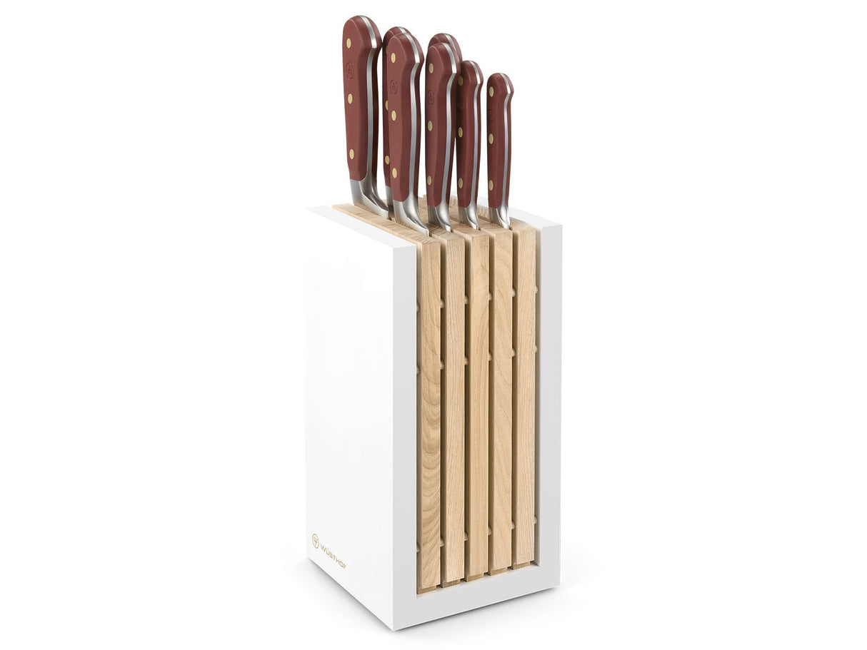 WÜSTHOF Classic bloque para cuchillos con 7 cuchillos, Tasty Sumac (rojo oscuro)