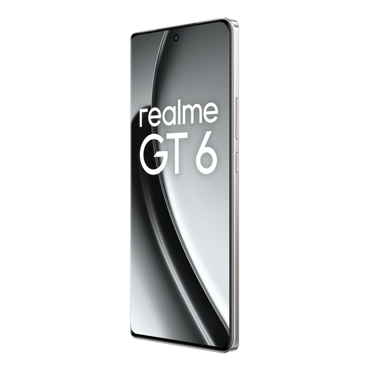 realme GT 6 5G Teléfono Móvil 16+512 GB,Procesador Snapdragon® 8s de 3.ªgeneración,Pantalla ultrabrillante de 6000 nits,Cámara Sony LYT-808 con OIS,Carga SUPERVOOC de 120 W,Plata, sin Adaptador