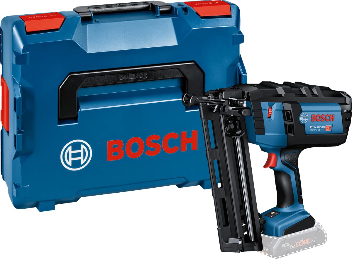 Bosch Professional 18V System GNH 18V-64 - Clavadora a batería para madera (Ø máx. 1,6 mm, clavos 32/64 mm, sin batería, en L-BOXX)
