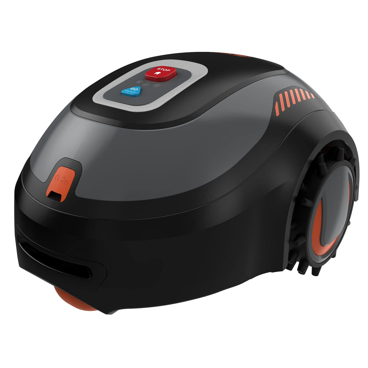 BLACK+DECKER BCRMW123 Robot Cortacésped Gama Alta con Limpiador Caseta y una batería de Litio de 12V y 4.3Ah Cubre hasta 700m2 de jardín