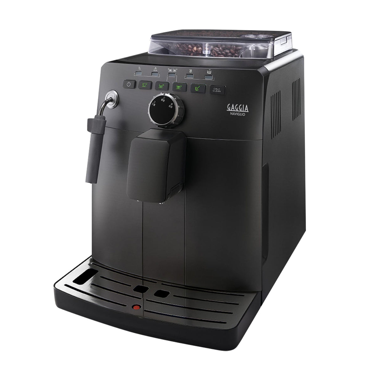 Gaggia HD8749/01 Naviglio Black, Cafetera Automática, para Espresso y Cappuccino, Café en Grano, 15 bares, 1850W, Negro, 100% Made in Italy