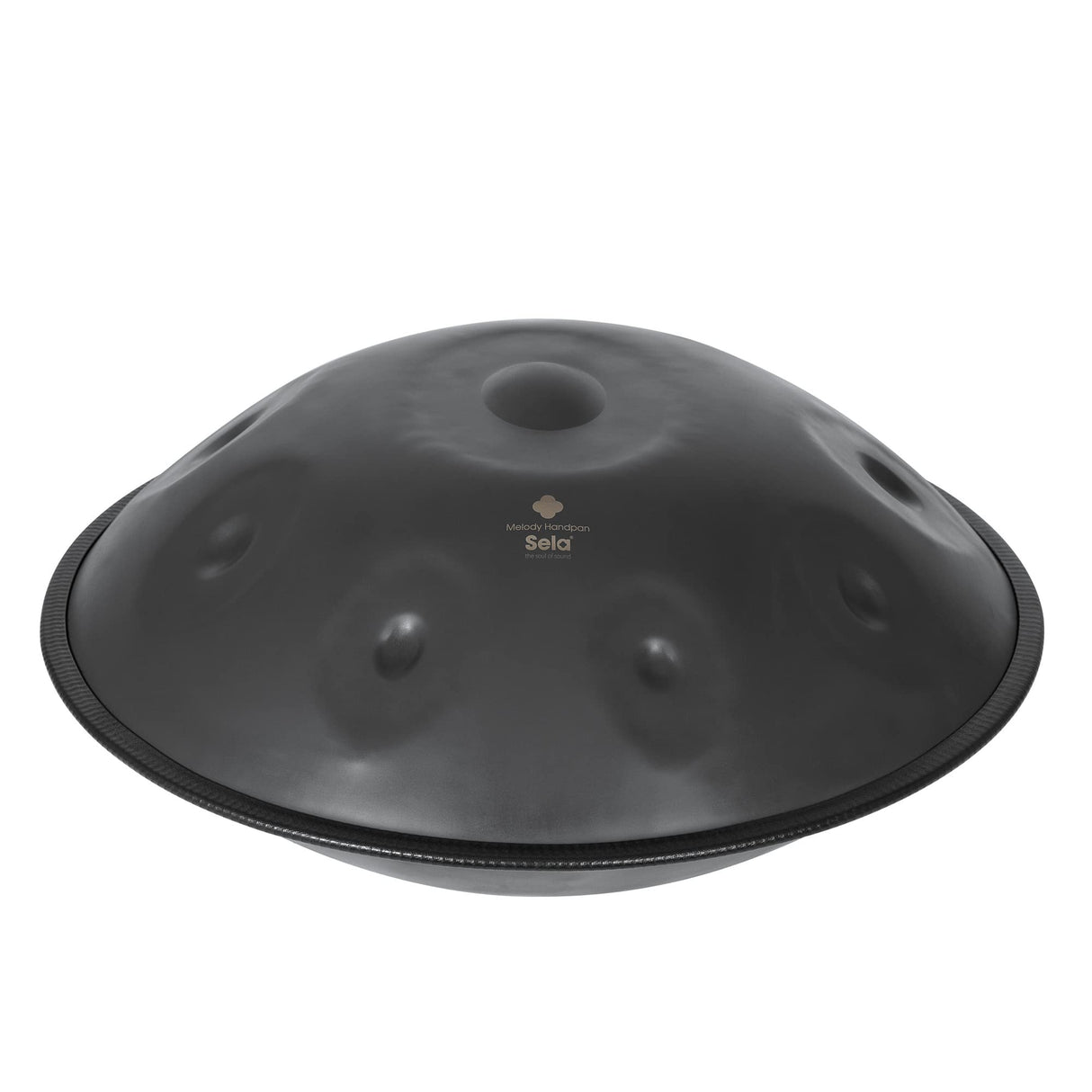 Sela Melody Handpan Gris Oscuro C# Kurd Humung-antioxidante y resistente a la corrosión, instrumento de percusión, 57 cm, grande, sin ruido, con bolsa acolchada, color negro mate, SE 308