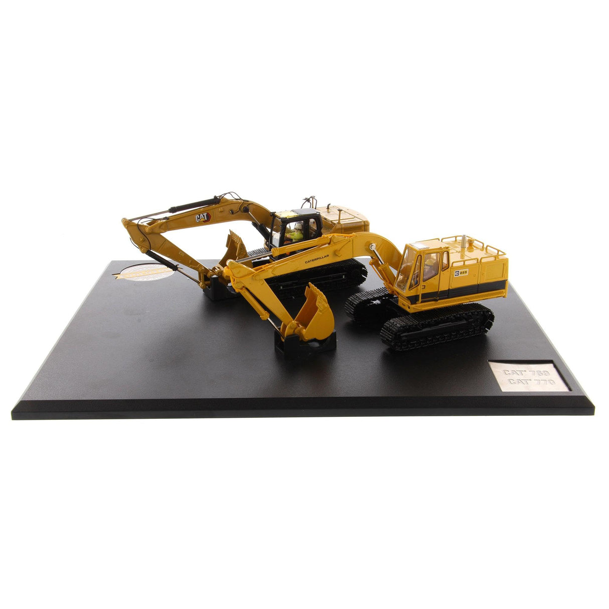 Caterpillar Diecast Masters 85715-Excavadora Evolution Set con Libro 225 y Cat 323, Escala, Aprox. 6,3 x 8,0 x 16,3 cm, a Partir de 14 años, Yellow, Scale 1:50