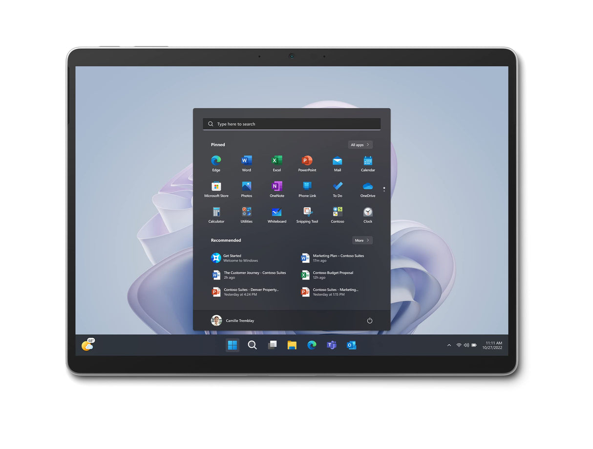 Microsoft Laptop 2 en 1 Surface Pro 9 13" i7-1265U 16 GB RAM Plateado