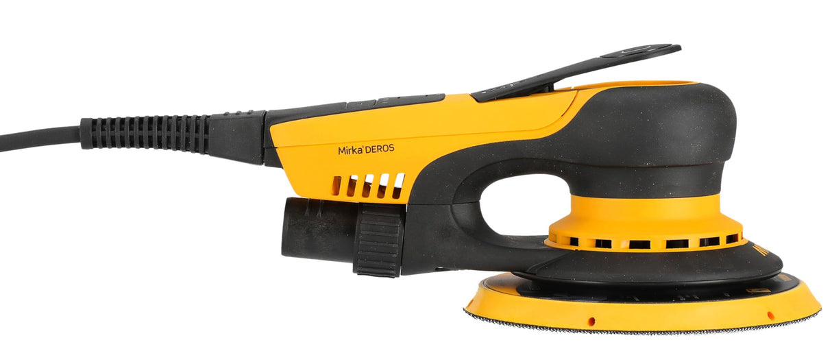 Mirka DEROS II 5650 Lijadora excéntrica con aspiración dans son coffret para papel de lija Ø 125 y 150mm / Órbita 5.0mm Lijadora orbital para lijado sin polvo de madera, yeso y metal / MID5650404CA