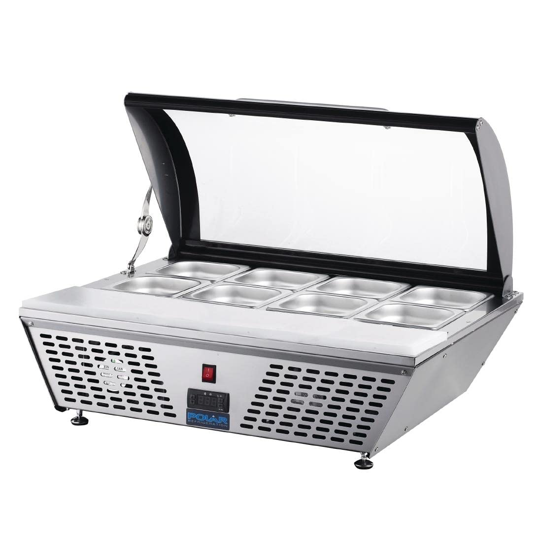 Polar GL178 refrigerado Prep contador con tabla de cortar