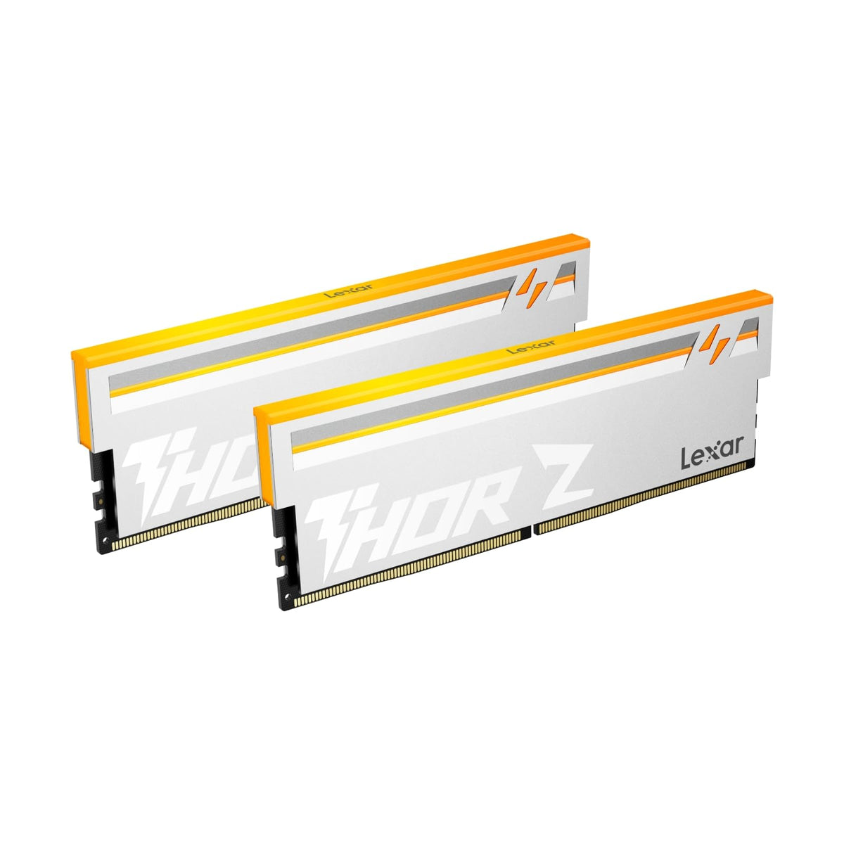 Lexar Thor Z Series RGB Memoria RAM DDR5 32GB Kit (2x16GB) 6000 MHz, DRAM 288-Pin UDIMM PC Memoria DDR5 para Computadora Juegos Alto Rendimiento Compatible con Intel XMP 3.0/AMD Expo 1.35V Plata
