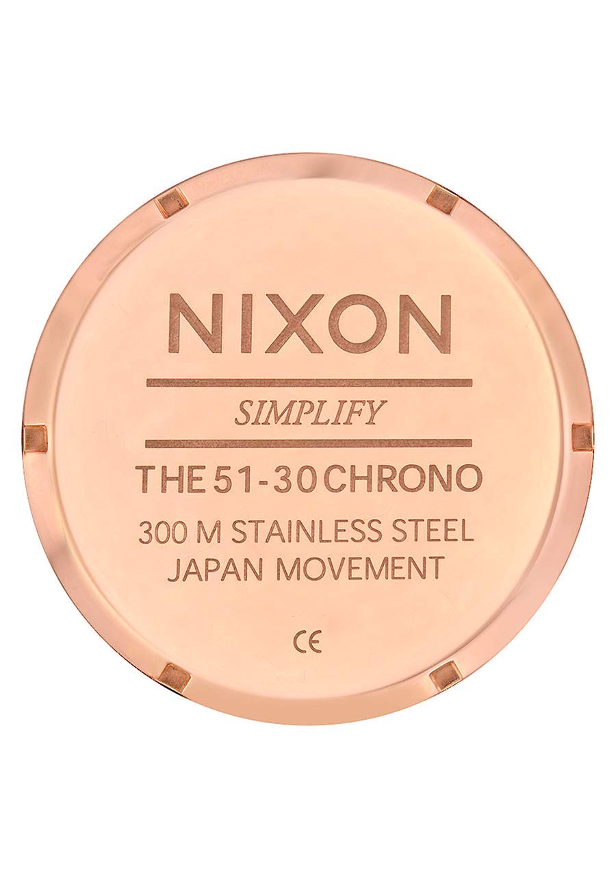 Nixon Reloj Cronógrafo para Unisex de Cuarzo con Correa en Acero Inoxidable A083-897-00