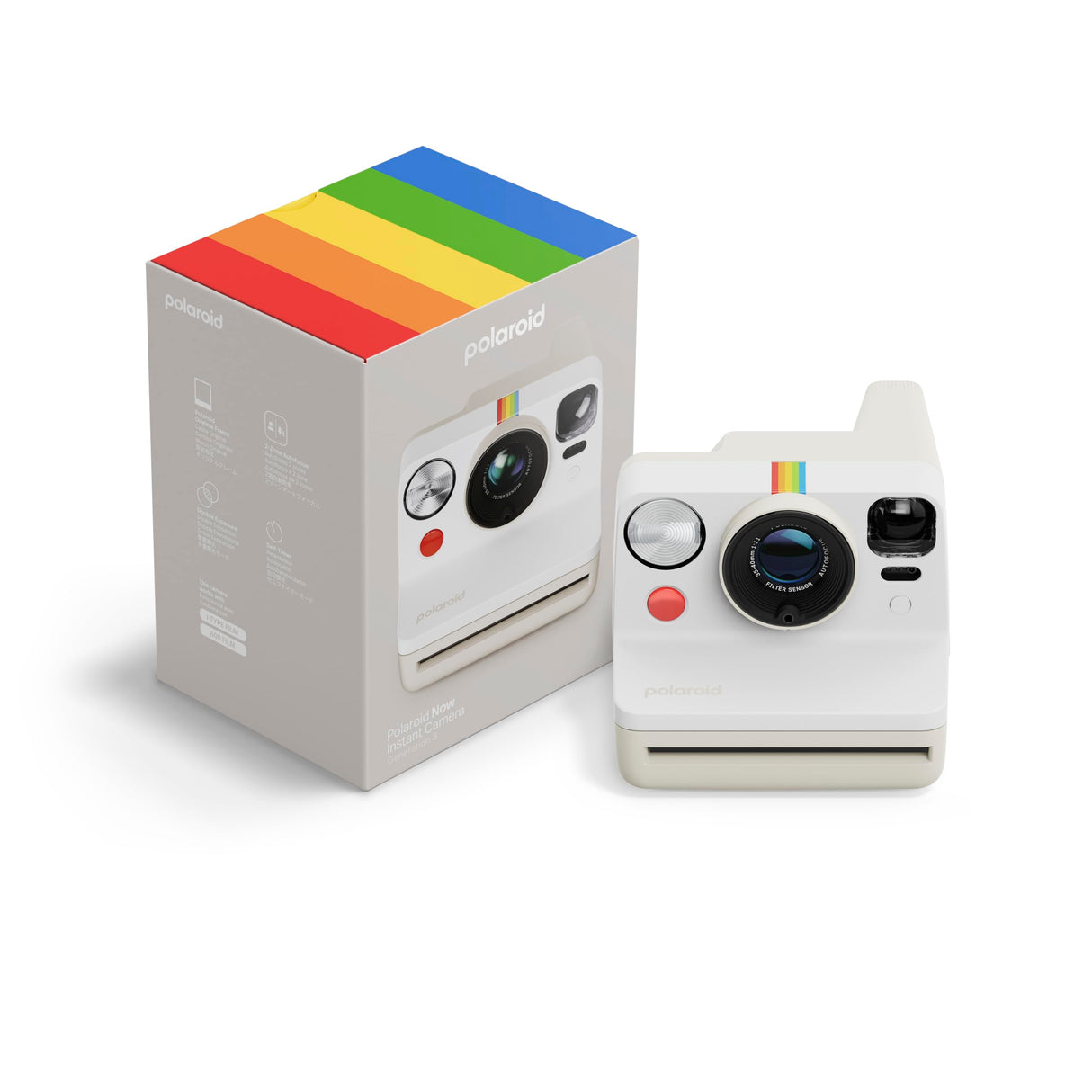 Polaroid - Now Generation 3 - Cámara instantánea - Blanco (9155)