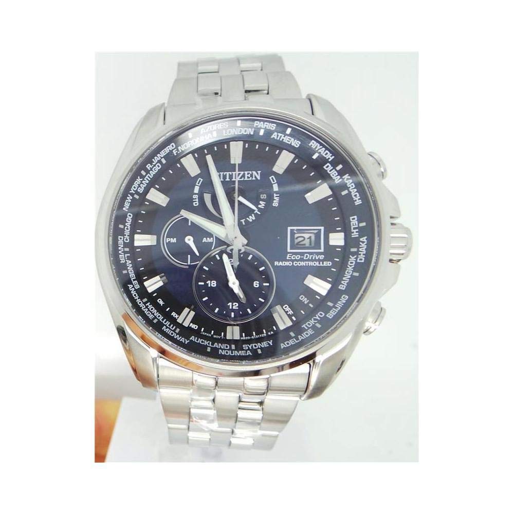 Citizen Reloj Dial Multi para Hombres de Eco-Drive con Correa en Acero Inoxidable AT9030-55L