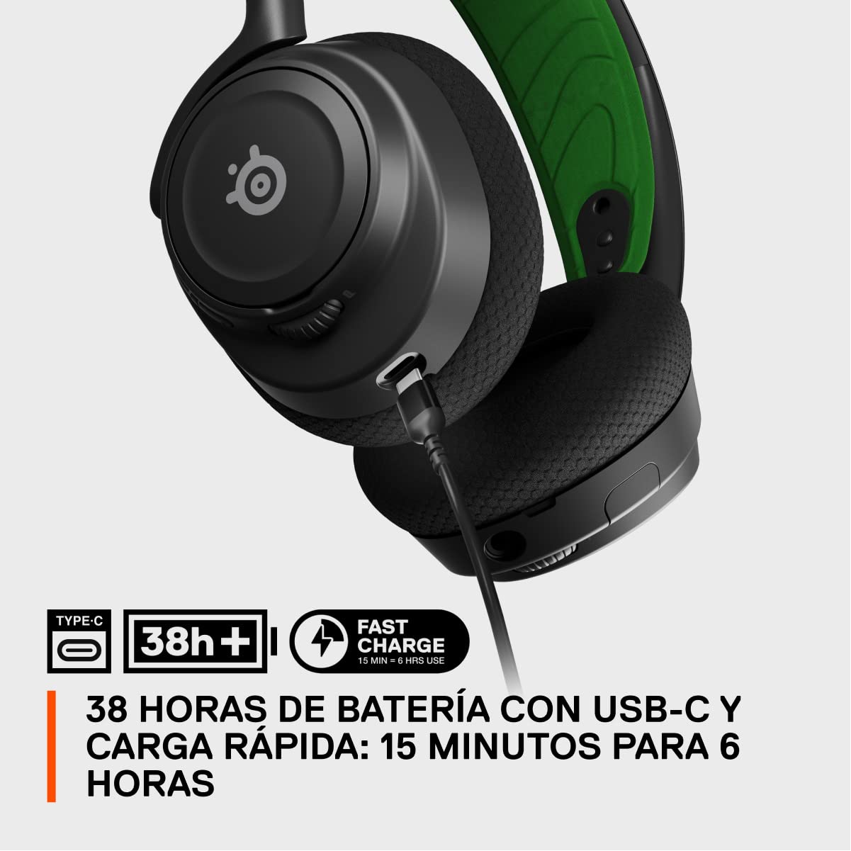 SteelSeries Arctis Nova 7X Wireless - Cascos Xbox Inalámbricos - Controladores magnéticos de neodimio - 2,4GHz + Bluetooth - 38h de batería - Micro ClearCast Gen2 IA - Xbox, PS5, PC, móvil