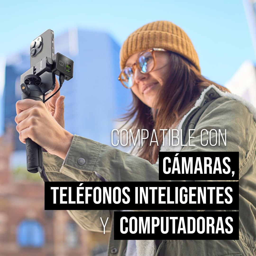 RØDE Wireless PRO es un sistema de micrófono inalámbrico compacto increíblemente potente con timecode, grabación en 32 bits de punto flotante, y una funda inteligente de carga