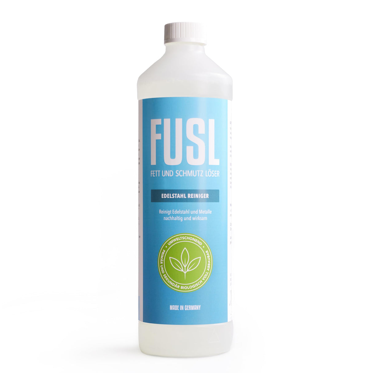 FUSL Limpiador de acero inoxidable 1 L – para parrilla/horno/superficies de cocina – Limpiador de acero inoxidable eficaz contra la grasa y la suciedad – Limpiador de acero inoxidable para cocina sin
