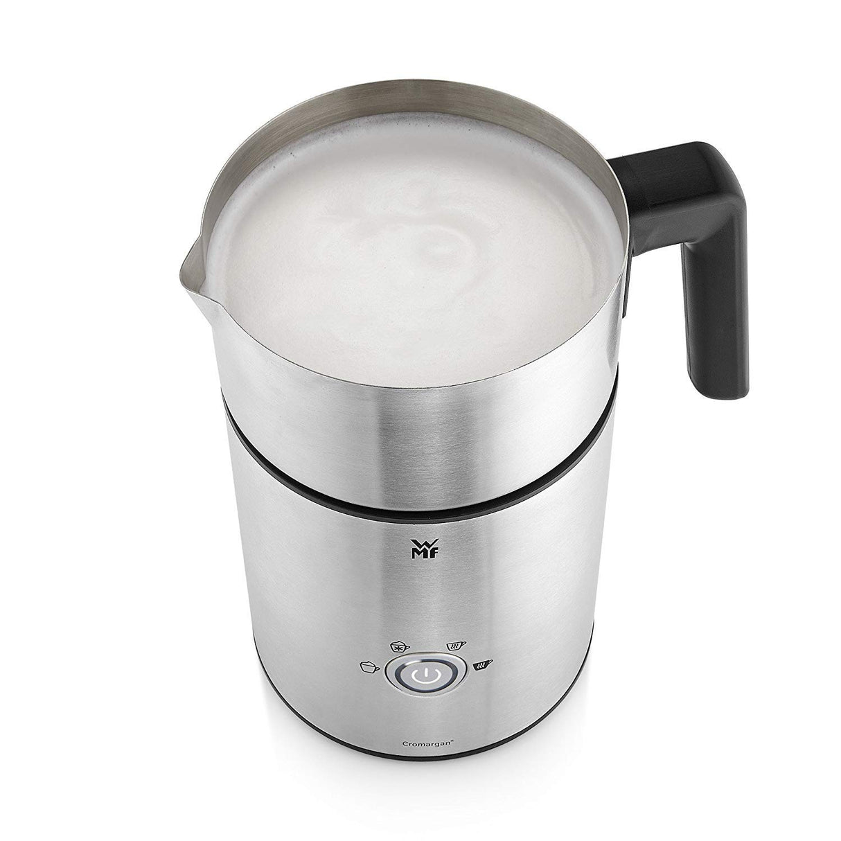 WMF Lono - Espumador Milk&Choc, 650 W, con 4 funciones, libre de BPA, acero de Cromargan, apto para lavavajillas, para capuccino, latte macchiato, frappé y chocolate caliente, apagado automático