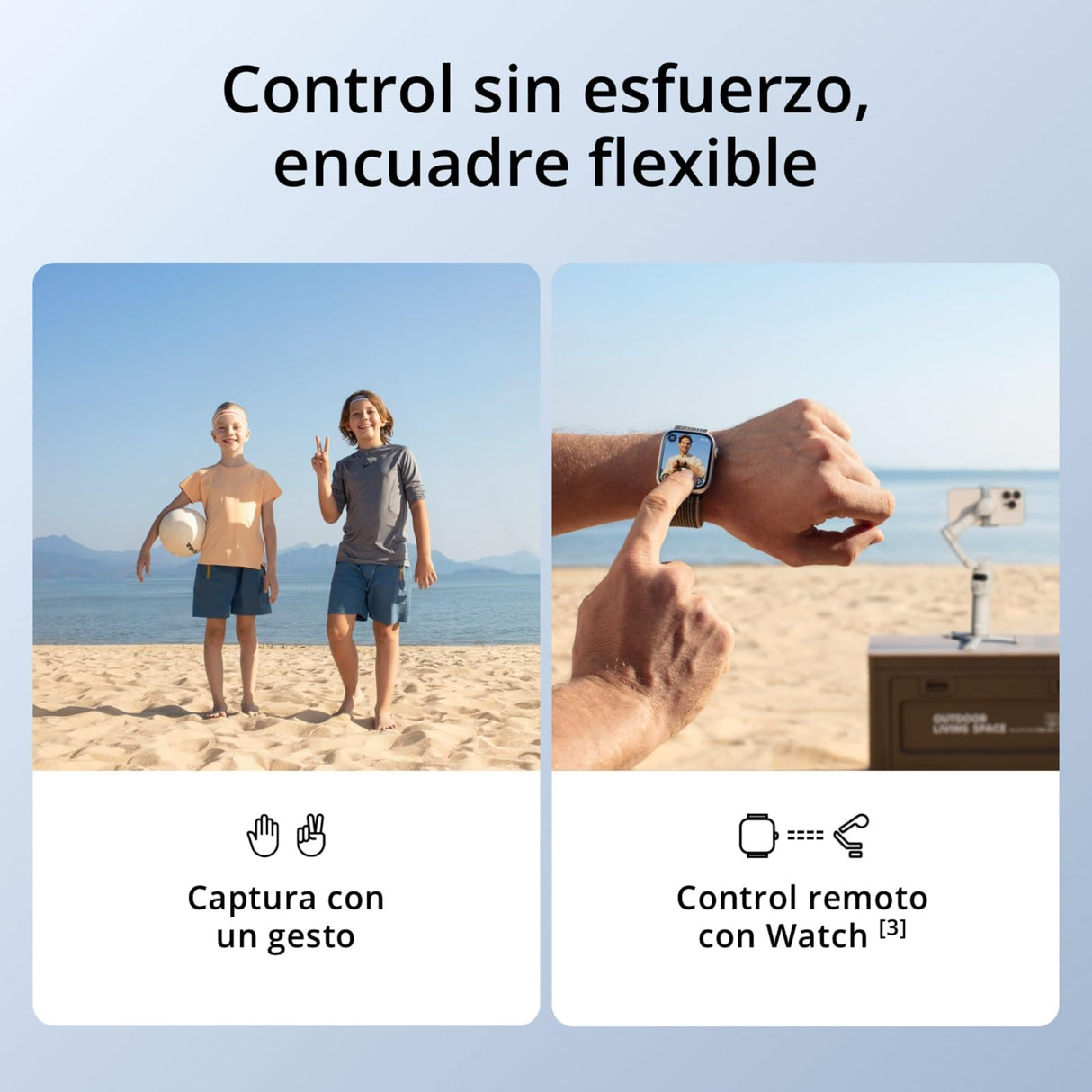 Estabilizador DJI Osmo Mobile 7 para iPhone, Android, Trípode integrado, Ultraligero, Estabilizador de teléfono de 3 ejes, ActiveTrack 7.0, ShotGuides, Edición con un toque, 10 horas de uso
