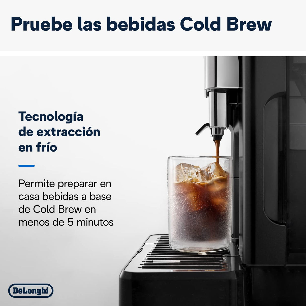 De'Longhi Eletta Explore ECAM452.67.G, Cafetera Superautomática Bebidas Calientes y Frías con Cold Extraction Technology, Recetas Cold Brew, LatteCrema Hot and Cool para Leche y Bebidas Vegetales