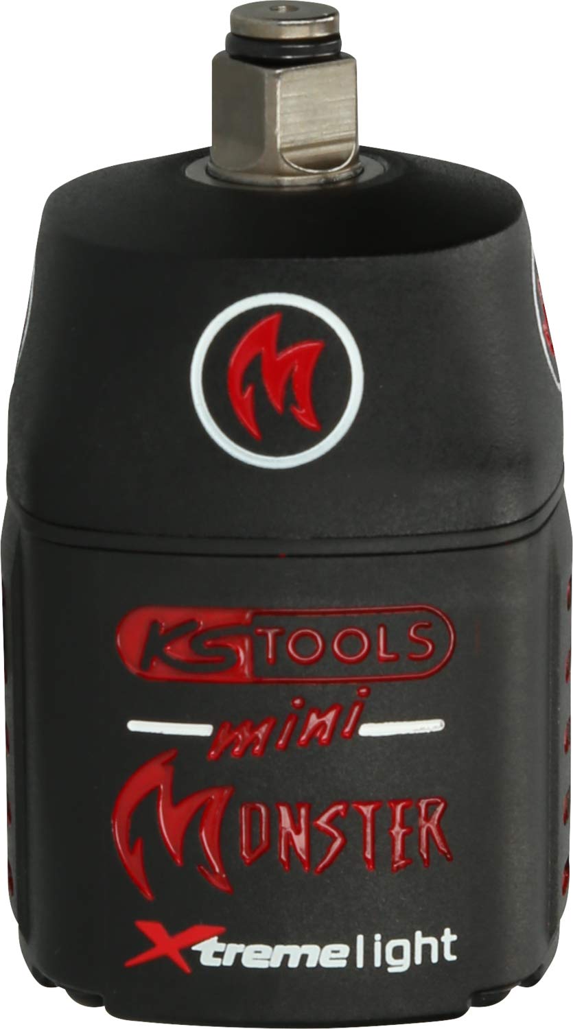 KS Tools 515.1150 1/2" Atornillador de impacto neumático de alta potencia miniMONSTER Xtremelight con 1.390 Nm