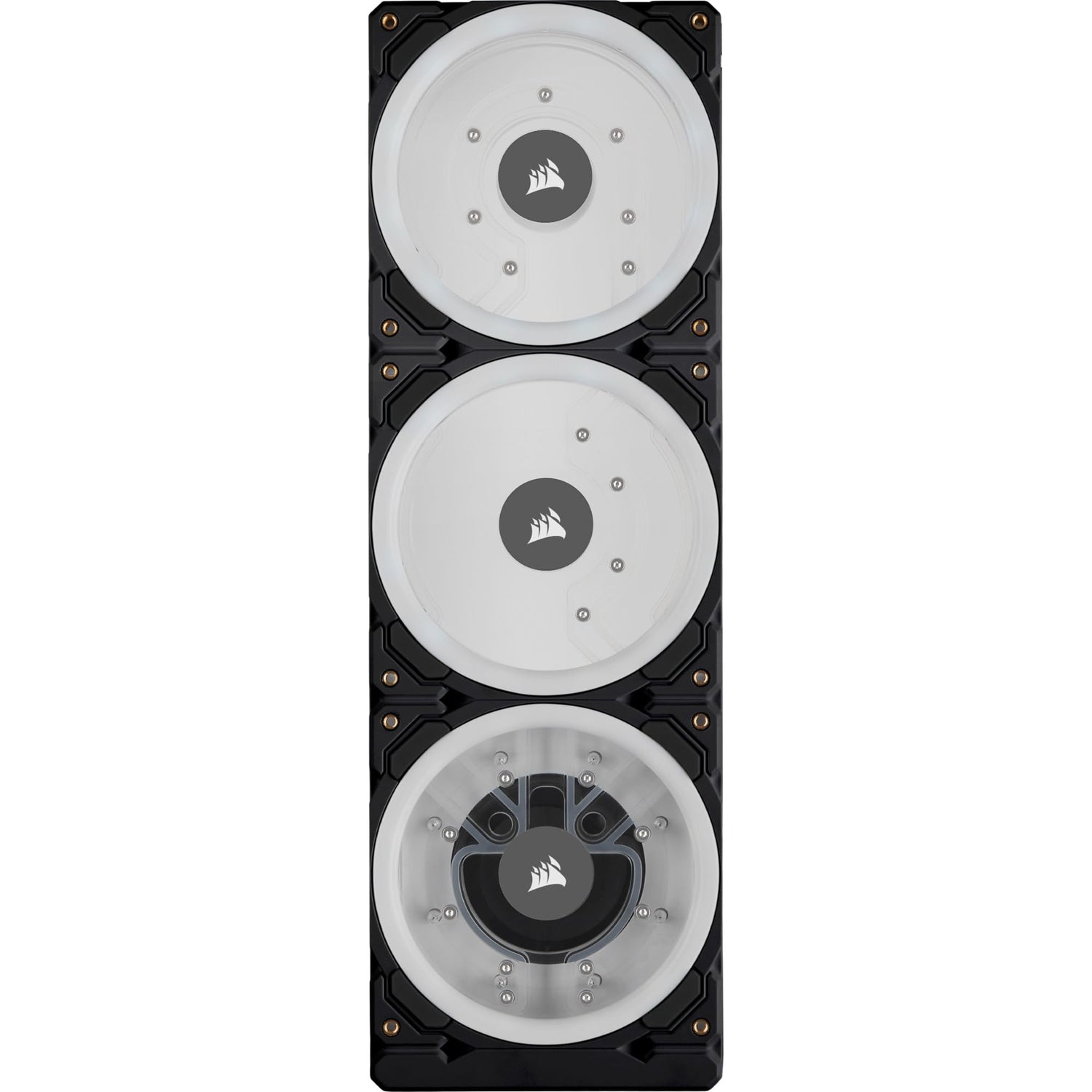 Corsair Hydro X Series XD7 RGB Pack de Bomba/Depósito (Sistema de Placa de Distribución de 360 mm, Bomba PWM D5, Depósito de 140 ml, 36 LED RGB Direccionables Individualmente) Negro