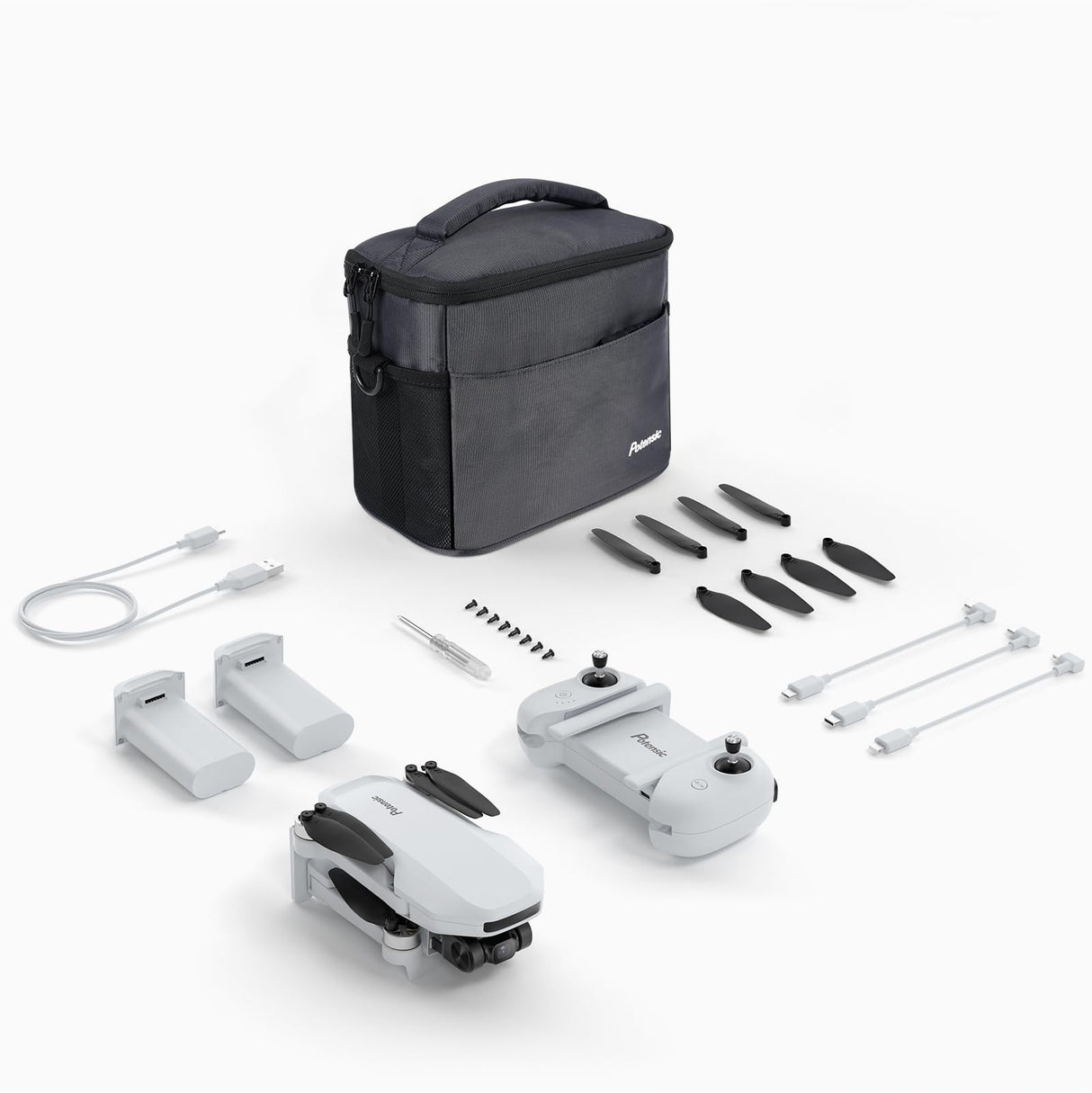 Potensic ATOM SE Combo GPS Drone con Cรกmara 4K, 62 Mins de Vuelo, Menos de 249g, EIS, Max 4KM Transmisiรณn, Velocidad Max 16m/s, Tecnologรญa ShakeVanish, FPV con Auto-Retorno para Adulto, C0