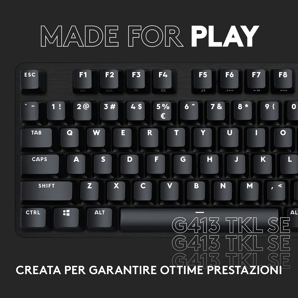 Teclado Logitech G413 Negro QWERTY Italiano