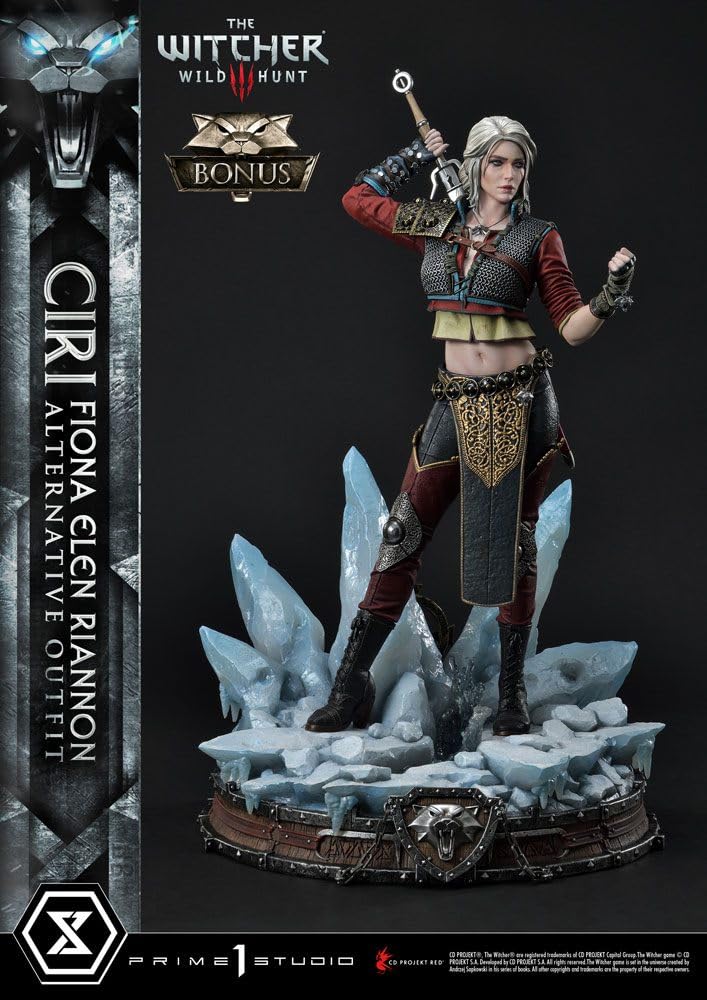 Prime 1 Studio Witcher 3 Wild Hunt - Figura Decorativa (55 cm), diseño de Cirilla Fiona Elen Riannon