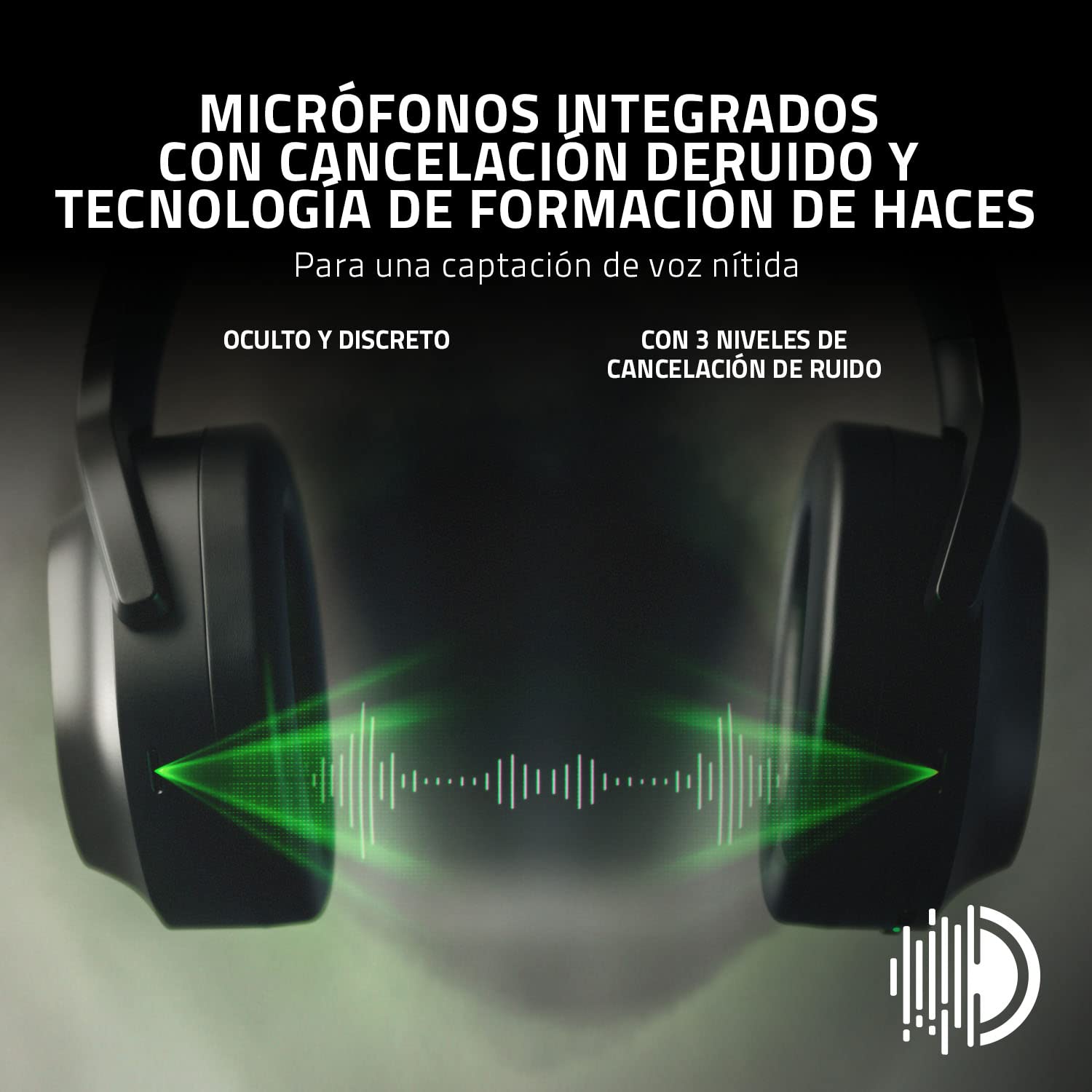 Razer Barracuda Pro - Auriculares inalámbricos para juegos con ANC híbrido (Amplificador Audio Acromático THX, SmartSwitch Dual Wireless, Controladores TriForce 50mm) Negro