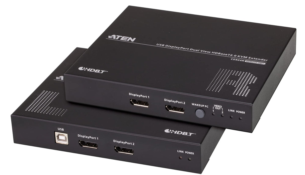 Aten CE924 USB DisplayPort Dual Display HDBaseT 2.0 KVM Extender