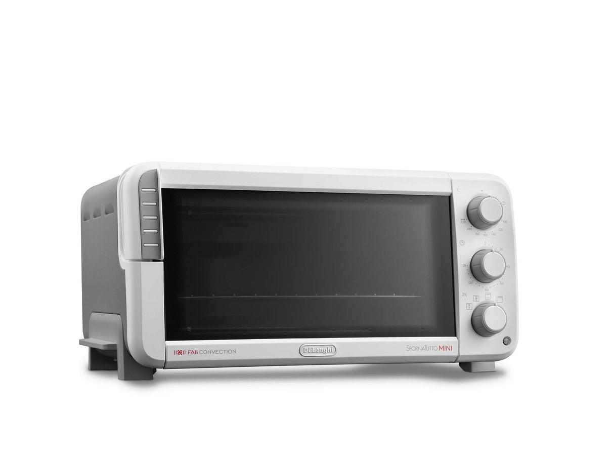 DELONGHI EO12512.WG Sfornatutto Mini, 1400 W, 12 litros, plástico, blanco / negro