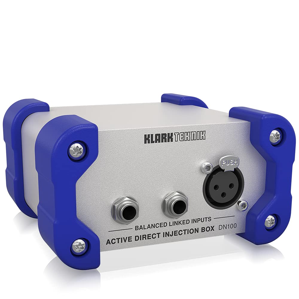 Caja DI activa Klark Teknik DN100 V2 con rango dinámico extendido