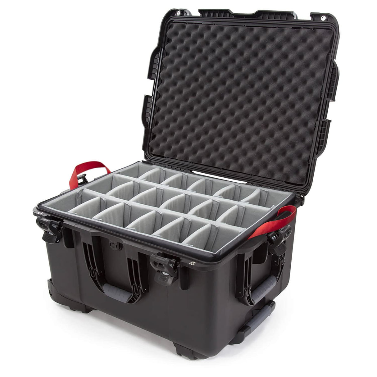 Plasticase, Inc. Nanuk 960 Funda rígida Impermeable vacía con Ruedas and Gewatteerde Divider - Negro