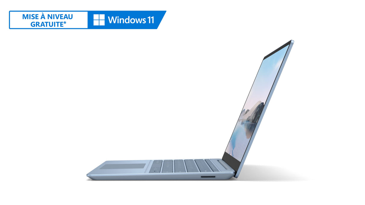 Microsoft Surface Laptop Go (Windows 10, Pantalla táctil de 12,45", Intel Core i5, 8 GB RAM, 256 GB SSD, Teclado AZERTY francés) - Azul Glaciar - El portátil Surface más Ligero