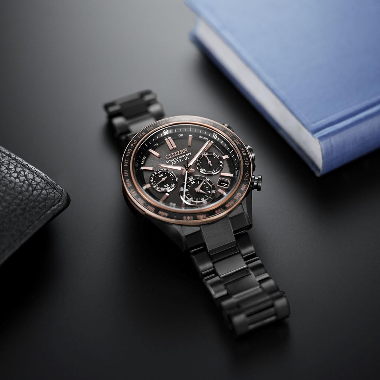CITIZEN Reloj Cronógrafo para para Hombre de Eco-Drive con Correa en Titanio CC4074-61W
