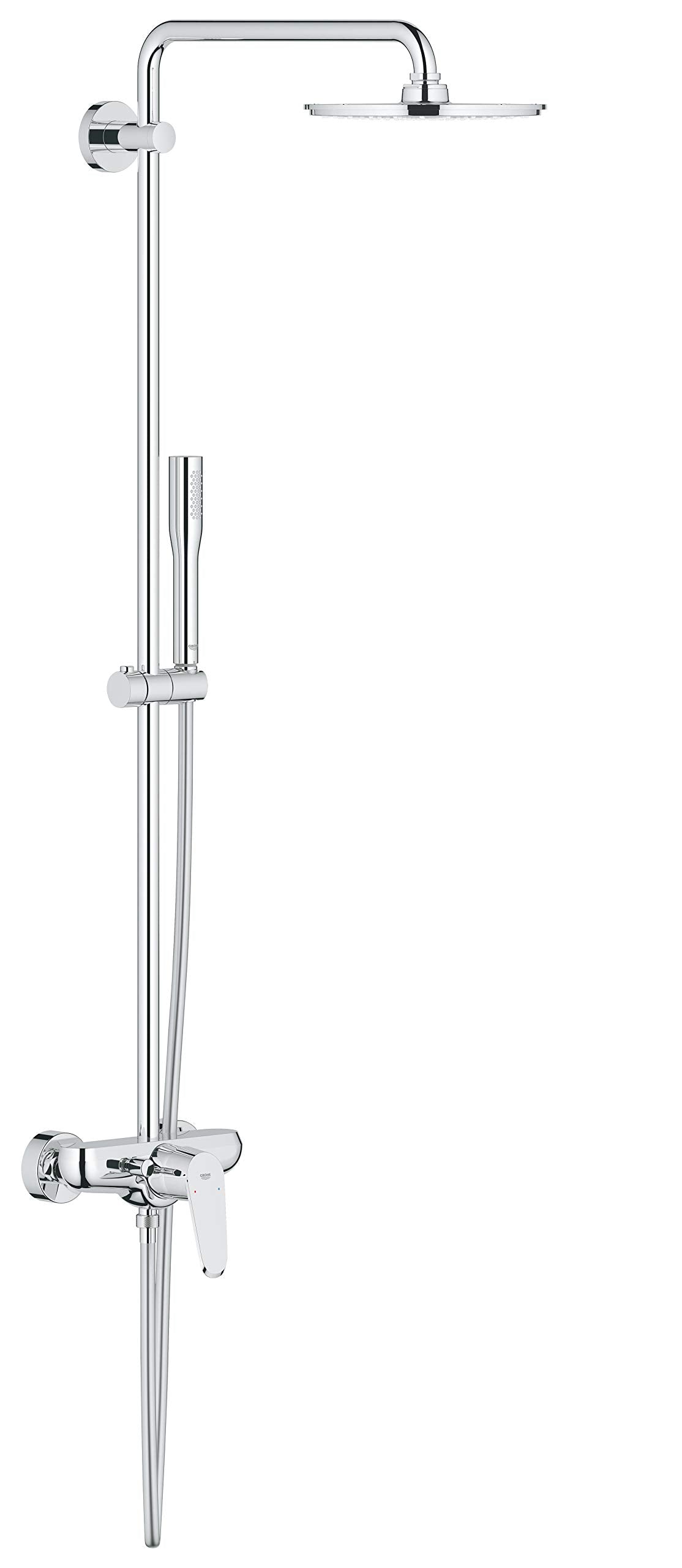 Grohe 23 058 003 Sistema de Ducha con Monomando, Cromo (Chrome), 210 mm