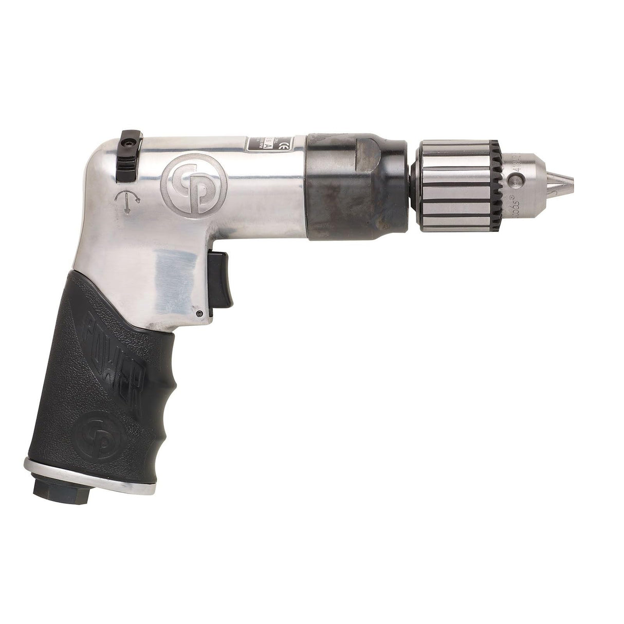 Chicago Pneumatic CP789R-26 - Air Power Drill, 3/8 Inch (10mm), Reversible, Keyed Chuck, Aluminum Housing, Pistol Handle, 0.43 HP / 320 W, Stall Torque 3.1 ft. lbf / 4.2 NM, 2600 RPM, Home Improvement