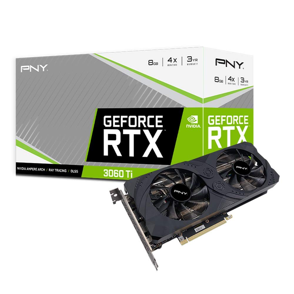 PNY Tarjeta Gráfica GeForce RTX™ 3060 Ti 8GB Uprising Dual Fan