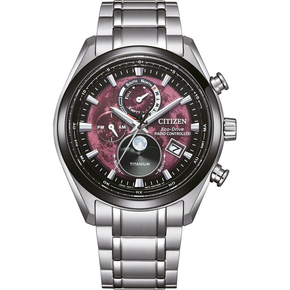 Citizen Reloj Dial Multi para Hombres de Eco-Drive con Correa en Titanio BY1018-80X