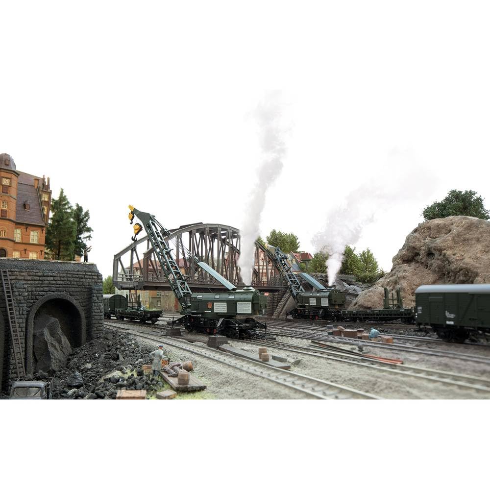 Märklin Grúa de vapor 49571 H0, construcción 058 (Ardelt) de DB.