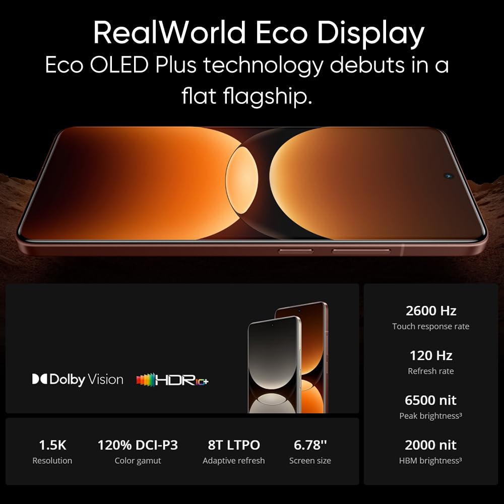 realme GT 7 Pro Smartphone 5G,12GB+256GB Telefono Movil,Snapdragon 8 Elite, 6,78" 120Hz Pantalla RealWorld Eco,50 MP Cámara Instantáneas Ultranítidas,6500mAh,Dual SIM Android 15,NFC,No Carga,Naranja