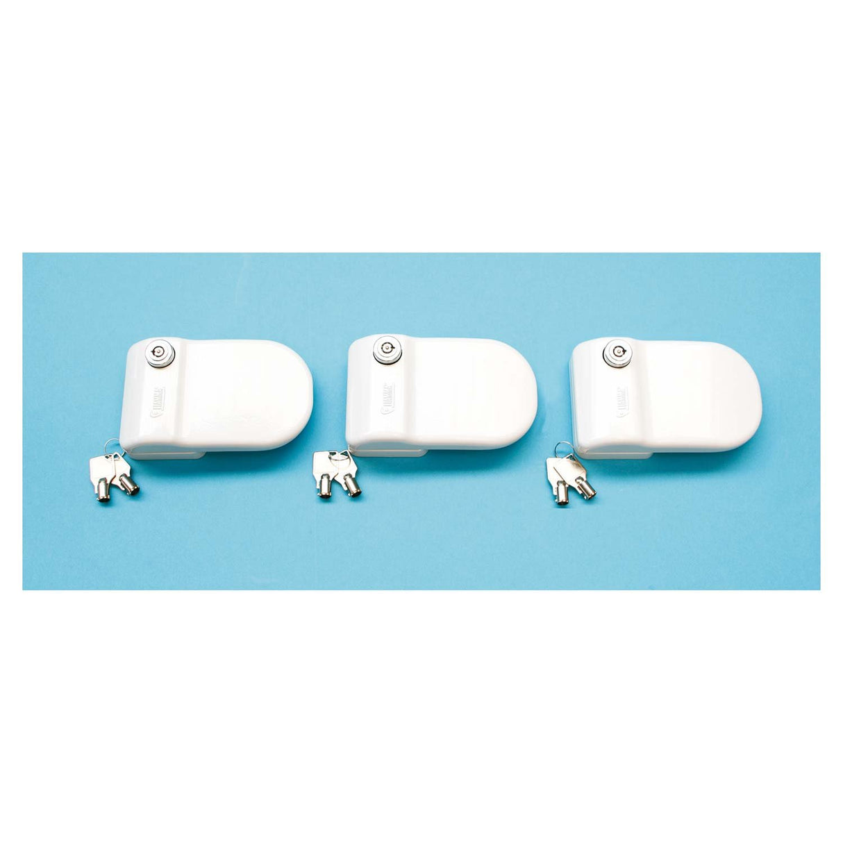 Fiamma - Cerradura Safe Door (3 unidades), color blanco