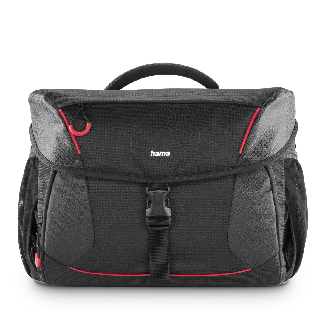 Hama Phoenix 200 - Funda para cámara fotográfica, Color Negro, Rojo, Moderno