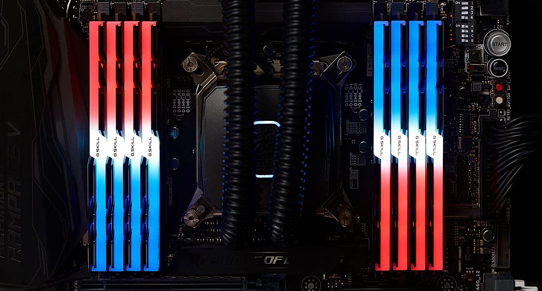 G.SKILL Trident Z RGB Series RAM - 256 GB (Kit de 8 x 32 GB) - DDR4 3200 UDIMM CL14
