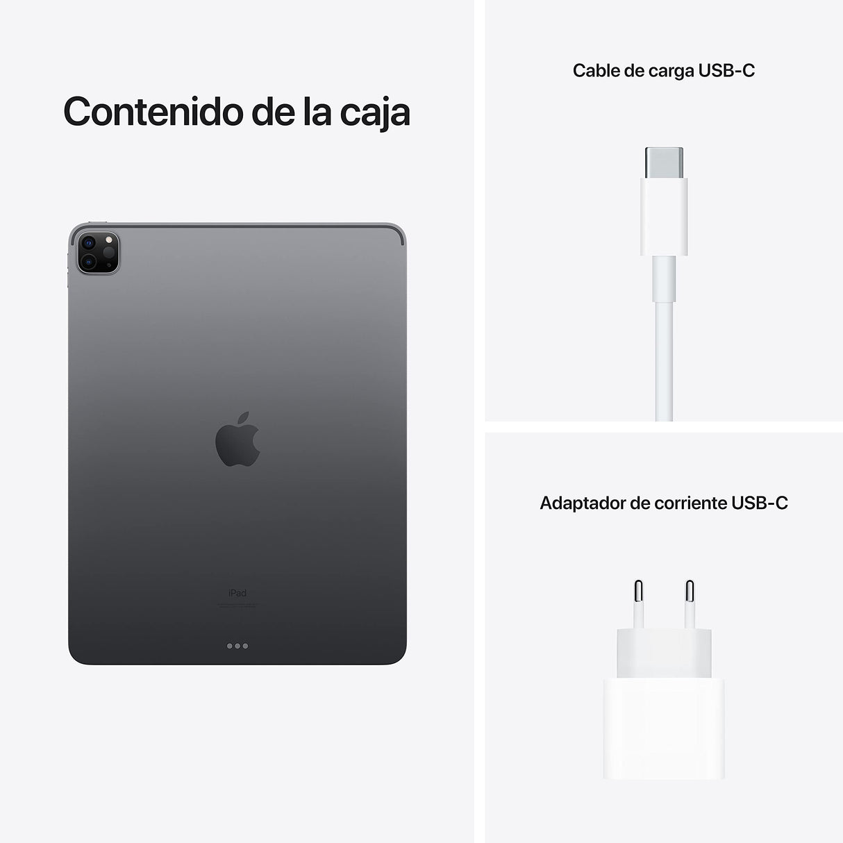 2021 Apple iPad Pro (de 12,9 Pulgadas, con Wi-Fi, 128 GB) - Gris Espacial (5.ª generación)