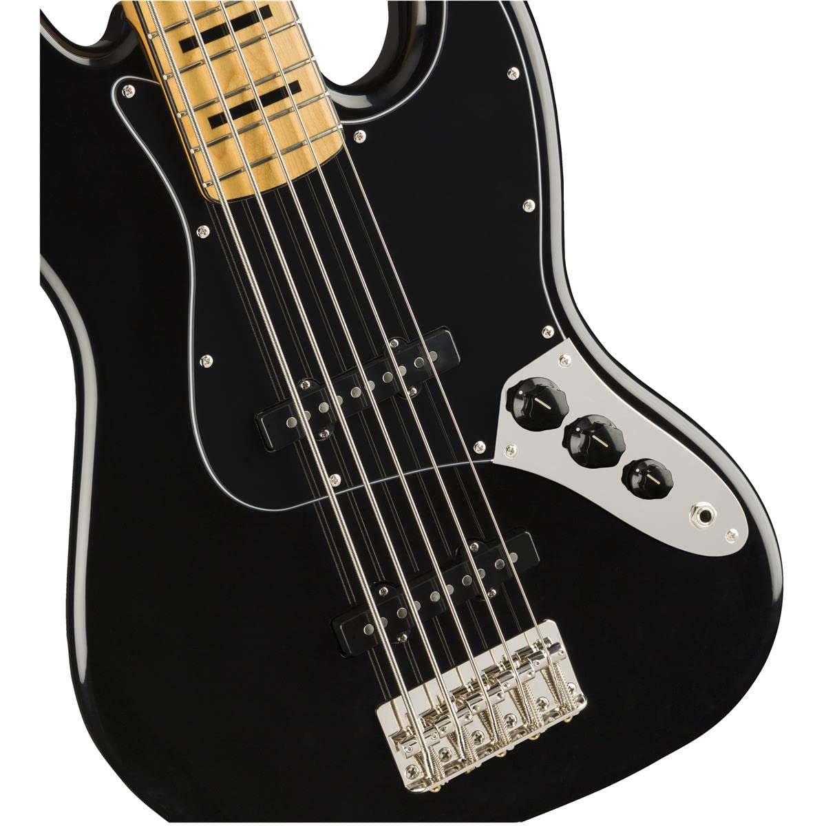 Squier by Fender Classic Vibe años '70 Jazz Bass V, Bajo Eléctrico, Diapasón de Arce, Negro