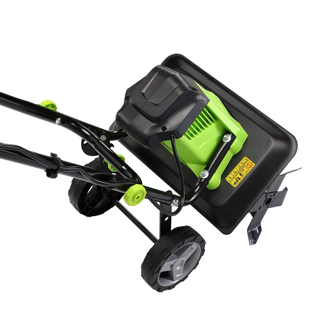 Bakaji Motoazada para huerto eléctrico Potencia 750W Zappadora de Motor eléctrico 4 Cuchillas de 20cm Ancho de Trabajo 32 cm Velocidad 380 RPM con Mango ergonómico para Cultivos de jardín
