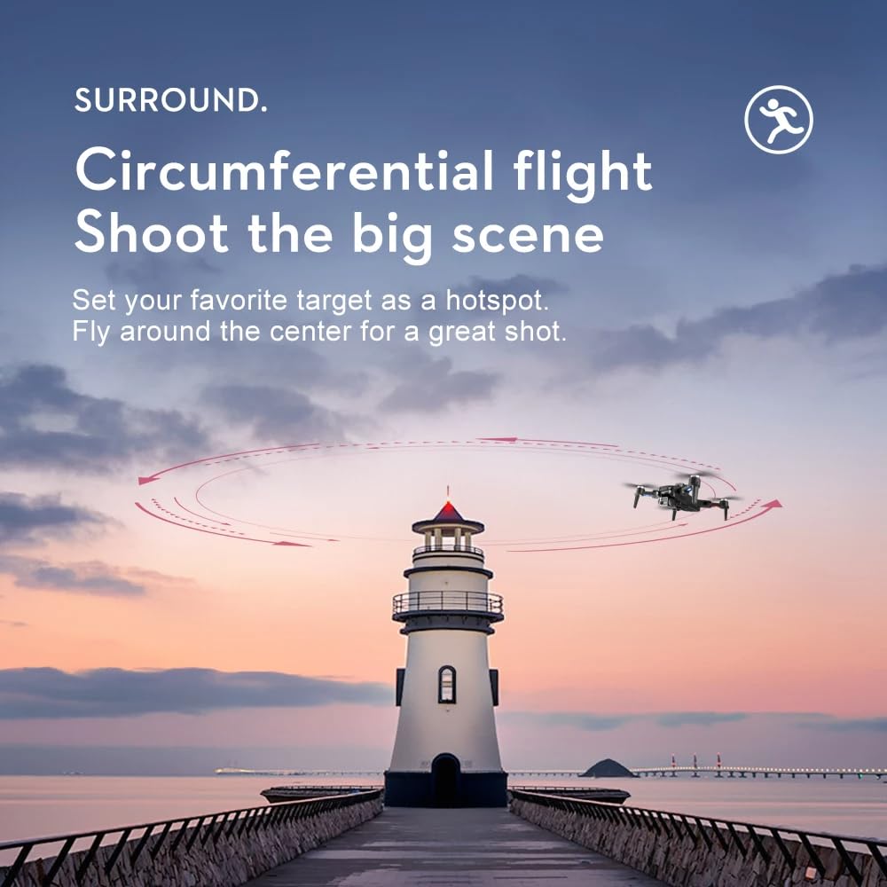 LUXWALLET Libra Spectra – 2025 Editie - Drone Met Laser Obstakel Ontwijking - Dual-Camera Systeem – Optische Vlieg Positionering – Stijgen En Landen Met EEN Knop – Headless Modus